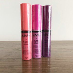 NYX Butter Lip Gloss - Bundle of 3